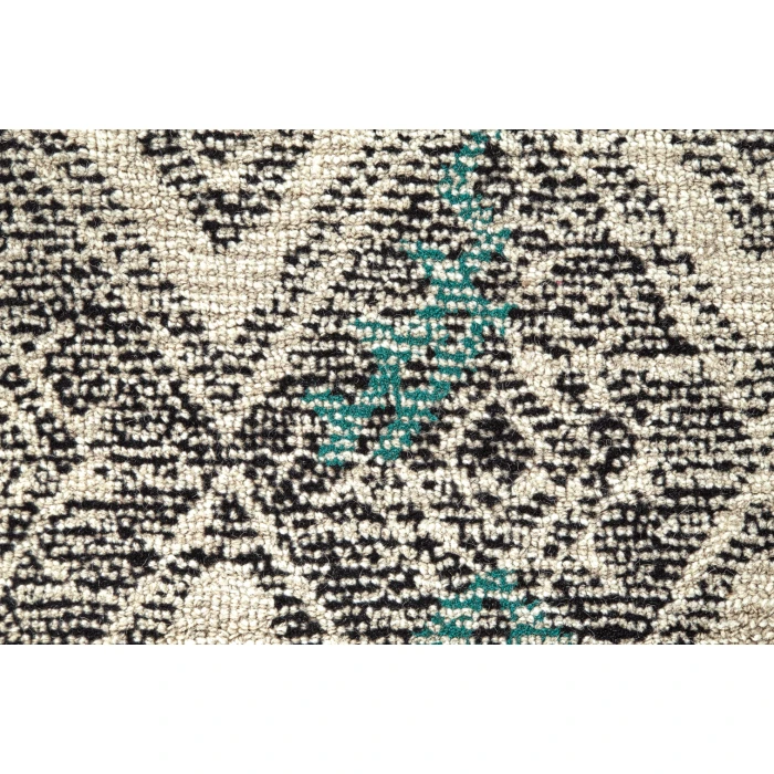Feizy ARAZAD 8479F IN BLACK/TANGERINE 5' x 8' Area Rug