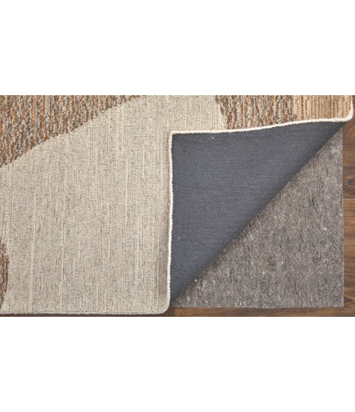 Feizy Pollock Bohemian & Eclectic Abstract, Brown/Tan/Ivory, 2' x 3' Accent Rug