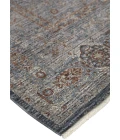 Feizy Marquette Rustic Persian Farmhouse Rug, Denim Blue/Rust, 4ft x 5ft-3in Accent Rug