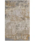 Feizy Aura Luxury & Glam Abstract, Ivory/Brown/Gray, 1'-8" x 2'-10" Accent Rug