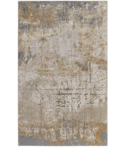 Feizy Aura 39LNF GOLD/GRAY Area Rug 1 ft. 8 in. X 2 ft. 10 in. Rectangle