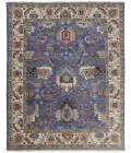 Feizy Beall Luxury Wool Rug, Ornamental Border, Classic Blue, 2ft x 3ft Accent Rug