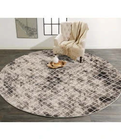 Feizy Kano 3873F SAND/IVORY Area Rug 8 ft. 9 in. X 8 ft. 9 in. Round