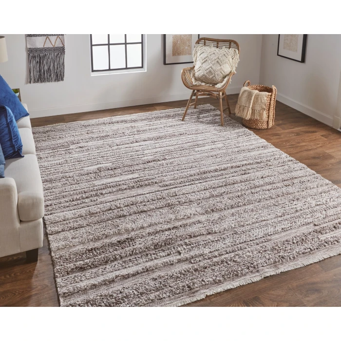 Feizy Alden BROWN ALD8637F 2 ft. X 3 ft. Rectangle Rug