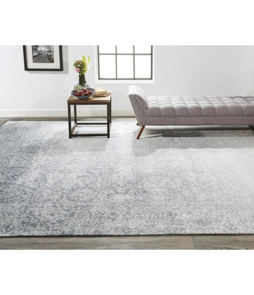 Feizy Mckinnon Gray/Silver 8816884F 7ft.9in. x 9ft.9in. Rect. Rug