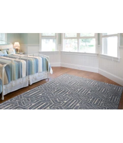 Feizy Parker I6051 INDIGO Area Rug 5 ft. X 8 ft. Rectangle