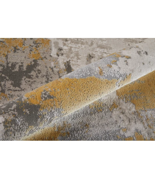 Feizy Waldor Luxury & Glam Abstract, Ivory/Gold/Gray, 12' x 15' Area Rug