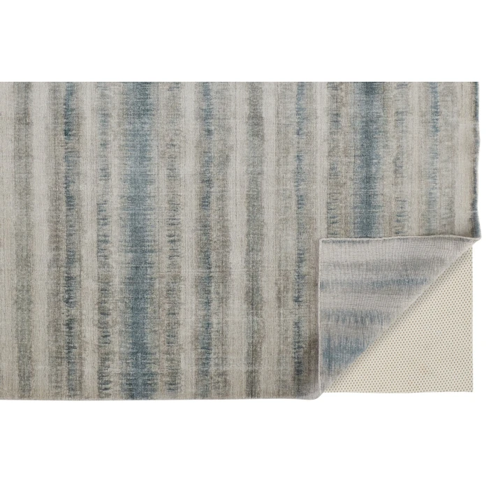 Feizy  Mackay Handwoven Graident Rug, Aegean Blue/Warm Gray, 4ft x 6ft Area Rug 