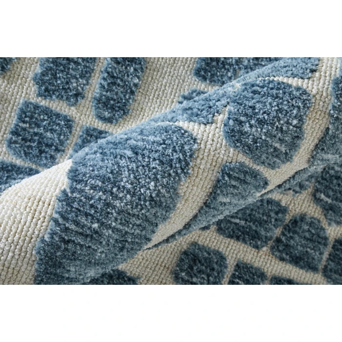 Feizy Colton Blue/Ivory 8748A58F 3 ft. 6 in. X 5 ft. 6 in. Rect. Rug