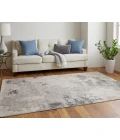 Feizy Prasad Casual Watercolor, Ivory/Gray, 8' x 11' Area Rug