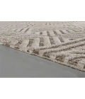 Feizy Colton Luxury & Glam Geometric, Tan/Ivory/Brown, 9'-6" x 13'-6" Area Rug