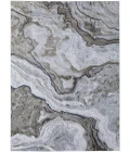 Feizy Gaspar Industrial Abstract, Taupe/Gray/Blue, 6'-7" x 9'-6" Area Rug