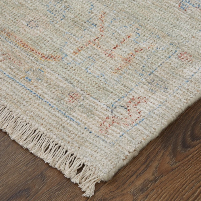 Feizy Caldwell Brown/Tan/Blue 8798978F 7 ft. 6 in. X 9 ft. 6 in. Rect. Rug