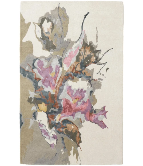 Feizy Dafney Casual Floral & Botanical, Purple/Pink/Green, 8' x 10' Area Rug