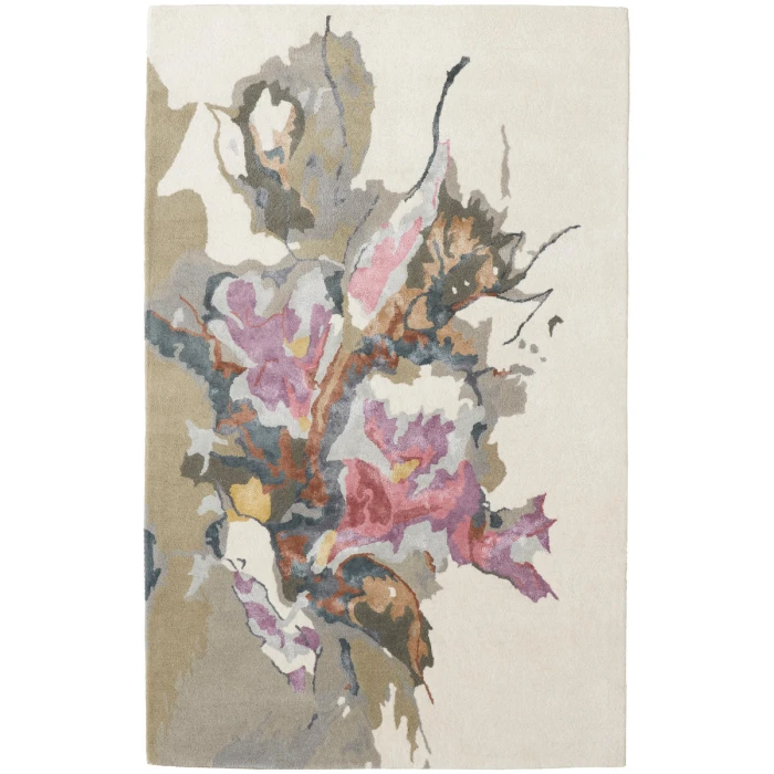 Feizy Dafney Casual Floral & Botanical, Purple/Pink/Green, 2' x 3' Accent Rug