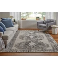 Feizy Kano Classic Distressed, Ivory/Taupe/Gray, 5'-3" x 7'-6" Area Rug