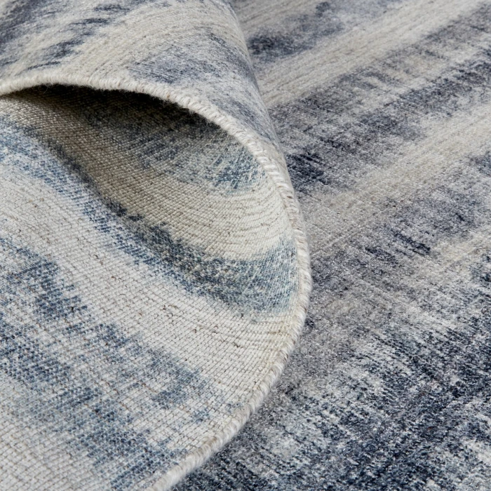 Feizy  Mackay Handwoven Graident Rug, Dark Slate Blue, 9ft x 12ft Area Rug