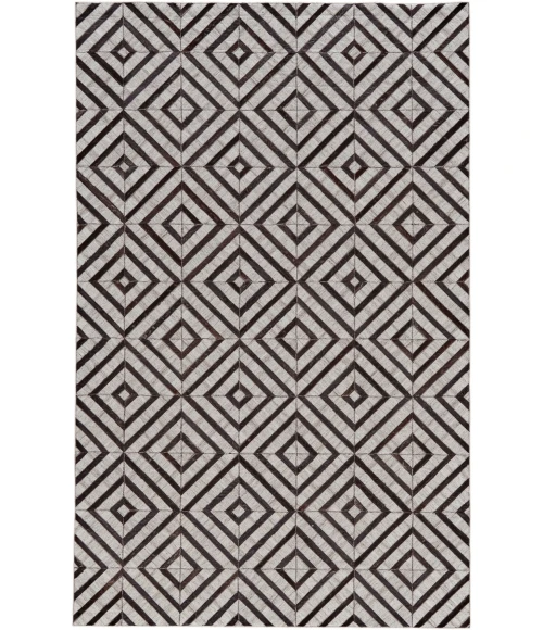 Feizy Fannin Gray/Brown/Ivory 7380754F 5ft. x 8ft. Rect. Rug