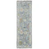Feizy Karina 6791F SILVER/GREEN Area Rug 2 ft. 6 in. X 8 ft. Runner