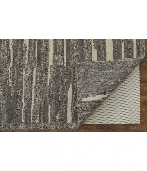 Feizy Navaro Scandinavian Abstract, Gray/Taupe/Ivory, 2' x 3' Area Rug