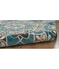 Feizy Harlow Mid-Century Modern Abstract, Blue/Ivory/Black, 10' x 13'-2" Area Rug