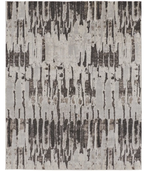 Feizy Vancouver Contemporary Abstract Rug, Gray/Charcoal Gray, 10' x 14' Area Rug