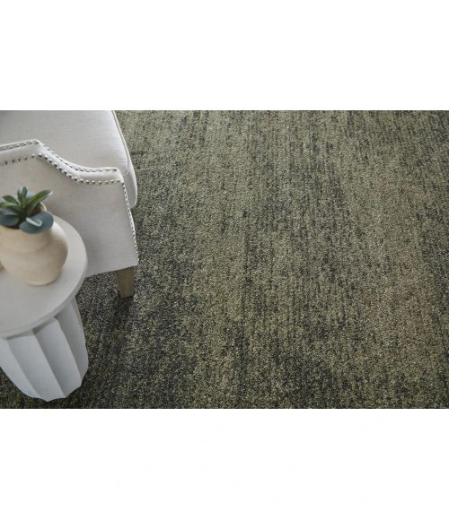 Feizy Jameson Green/Black/Tan JMS39R8F 6 ft. 7 in. X 9 ft. 6 in. Rect. Rug