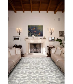 Feizy Sabrine Gray/Ivory 6306289F 2ft. x 3ft. Rect. Rug