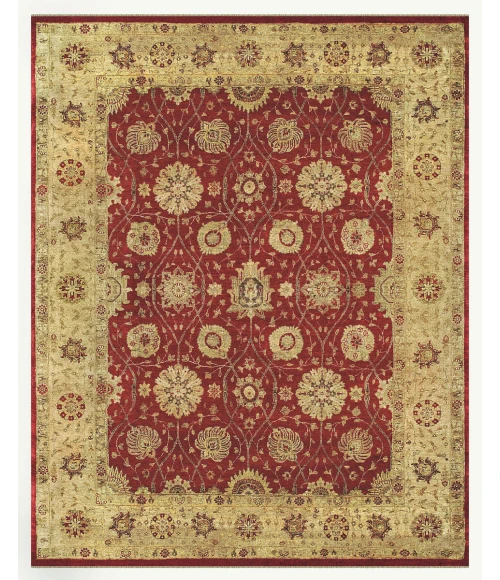 Feizy Drake Vintage Oriental, Red/Gold, 8' x 8' Round Rug