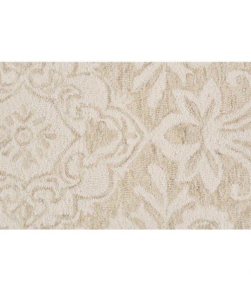 Feizy Belfort Modern Floral Paisley Rug, Latte Tan/Ivory, 9ft x 12ft Area Rug