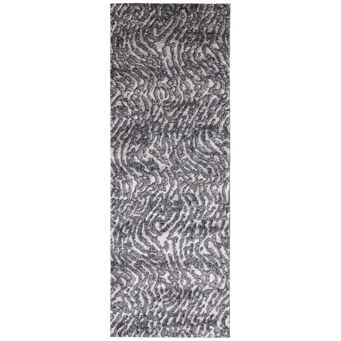 Feizy Vancouver Contemporary Abstract Rug, Beige/Charcoal Gray, 2'-10" X 7'-10" Area Rug