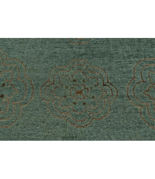 Feizy Qing Casual Floral & Botanical, Blue/Green/Taupe, 7'-9" x 9'-9" Area Rug