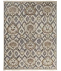 Feizy Beall Luxury Wool Rug, Ornamental Ikat, Beige, 2ft x 3ft Accent Rug