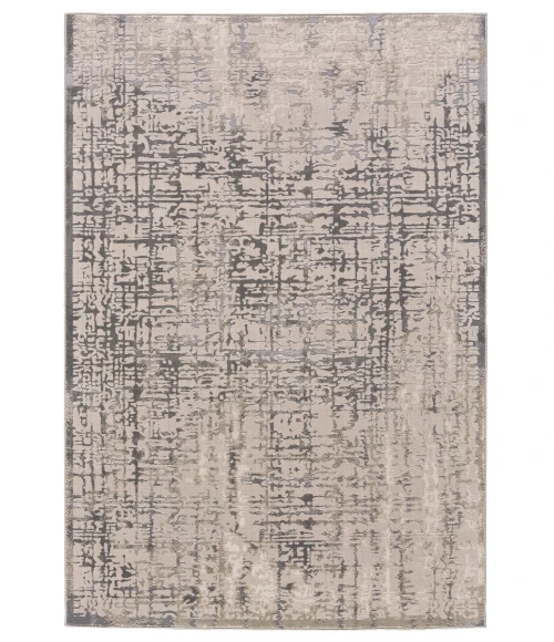 Feizy Prasad Casual Abstract, Gray/Ivory, 8' x 11' Area Rug