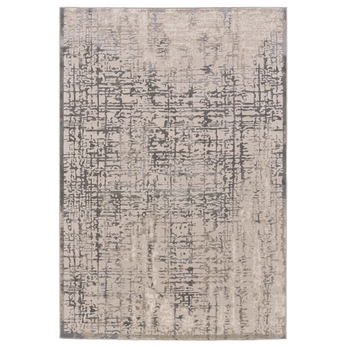 Feizy Prasad Casual Abstract, Gray/Ivory, 8' x 11' Area Rug