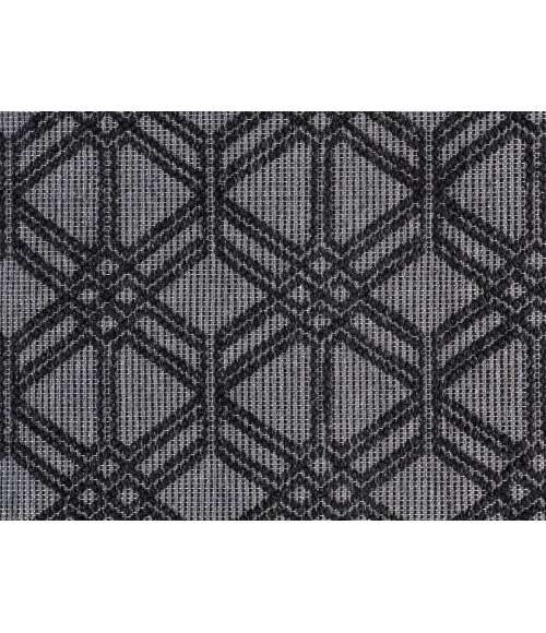 Feizy Phoenix Farmhouse Diamond, Black/Gray, 7'-9" x 9'-9" Area Rug
