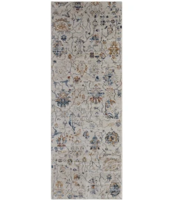 Feizy Kaia 39GPF IVORY/MULTI Area Rug 2 ft. 6 in. X 10 ft. Runner