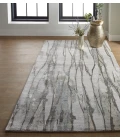 Feizy Dryden Industrial Abstract, Taupe/Ivory/Gray, 9'-6" x 13'-6" Area Rug