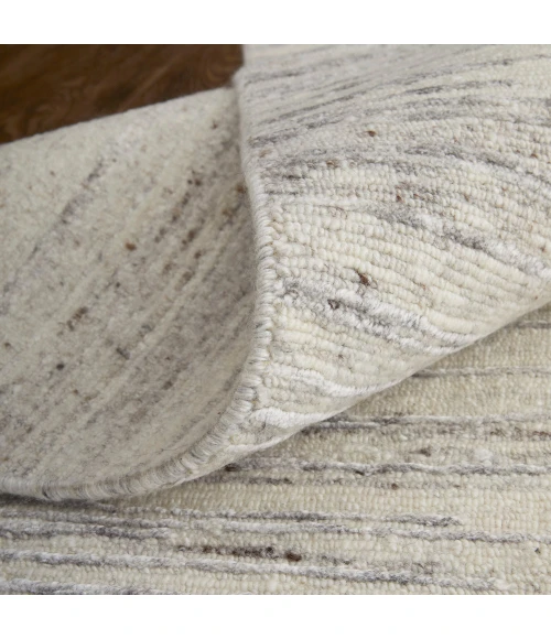 Feizy Brighton Casual Abstract, Ivory/Taupe/Silver, 11'-6" x 15' Area Rug