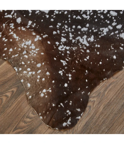 Feizy Ellyse Cabin & Lodge Animal Print, Silver/Brown, Large Shaped Rug