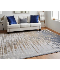 Feizy Clio 39K4F NAVY/GRAY Area Rug 9 ft. X 12 ft. Rectangle