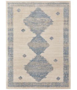 Feizy Camellia BLUE/IVORY CMA39K9F 4 ft. 3 in. X 6 ft. 3 in. Rectangle Rug
