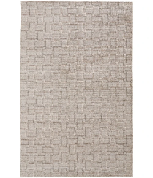 Feizy Redford Minimal Viscose Rug, Beige, 9' x 12' Area Rug