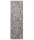 Feizy Marquette Bohemian & Eclectic Medallion, Blue/Ivory, 2'-8" x 10' Runner