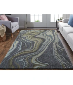 Feizy Amira 8631F BLUE/GREEN Area Rug 9 ft. X 12 ft. Rectangle