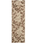 Feizy Bella Casual Floral & Botanical, Ivory/Taupe/Brown, 2'-6" x 8' Runner