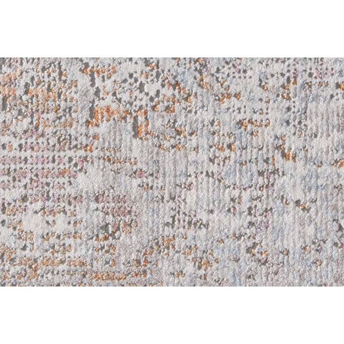 Feizy Cecily Vintage Medallion, Gold/Pink/Blue, 8' x 8' Square Square Rug