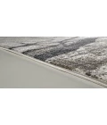 Feizy Kano Industrial Abstract, Taupe/Gray/Ivory, 8'-9" x 8'-9" Round Rug