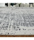 Feizy Coda Industrial Abstract, Black/White, 2' x 3' Accent Rug
