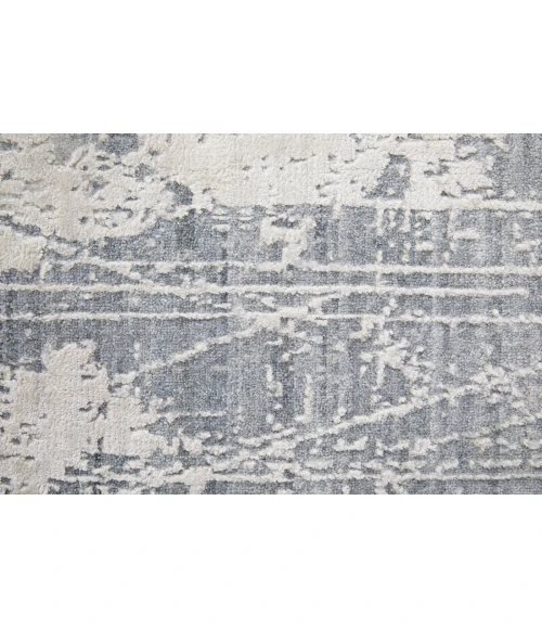 Feizy Eastfield Casual Abstract, Gray, 8' x 8' Round Rug
